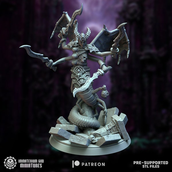 Scolondraxia, The Morphed Demon Princess - Immaterium God Miniatures