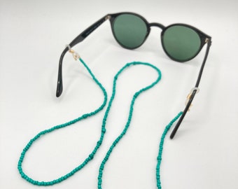 Brillenkette / Sonnenbrillenband / Brillenkordel / Maskenkette / türkis
