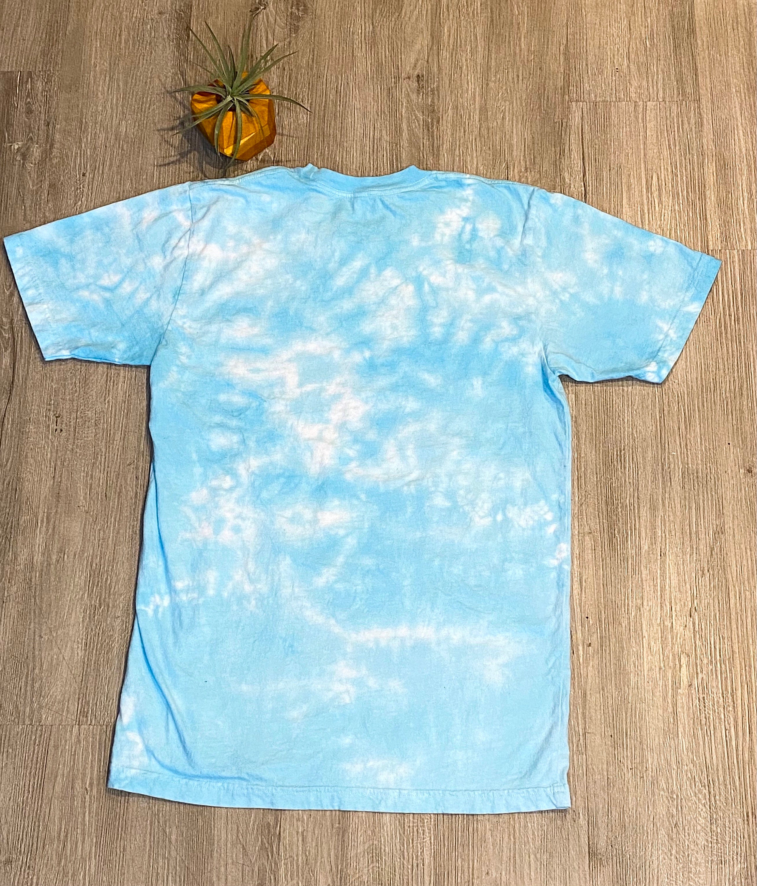 Blue Tie Dye Shirt
 Blue Tie Dye T Shirt Adult Size M Tie Dye Shirt Tee Gift
