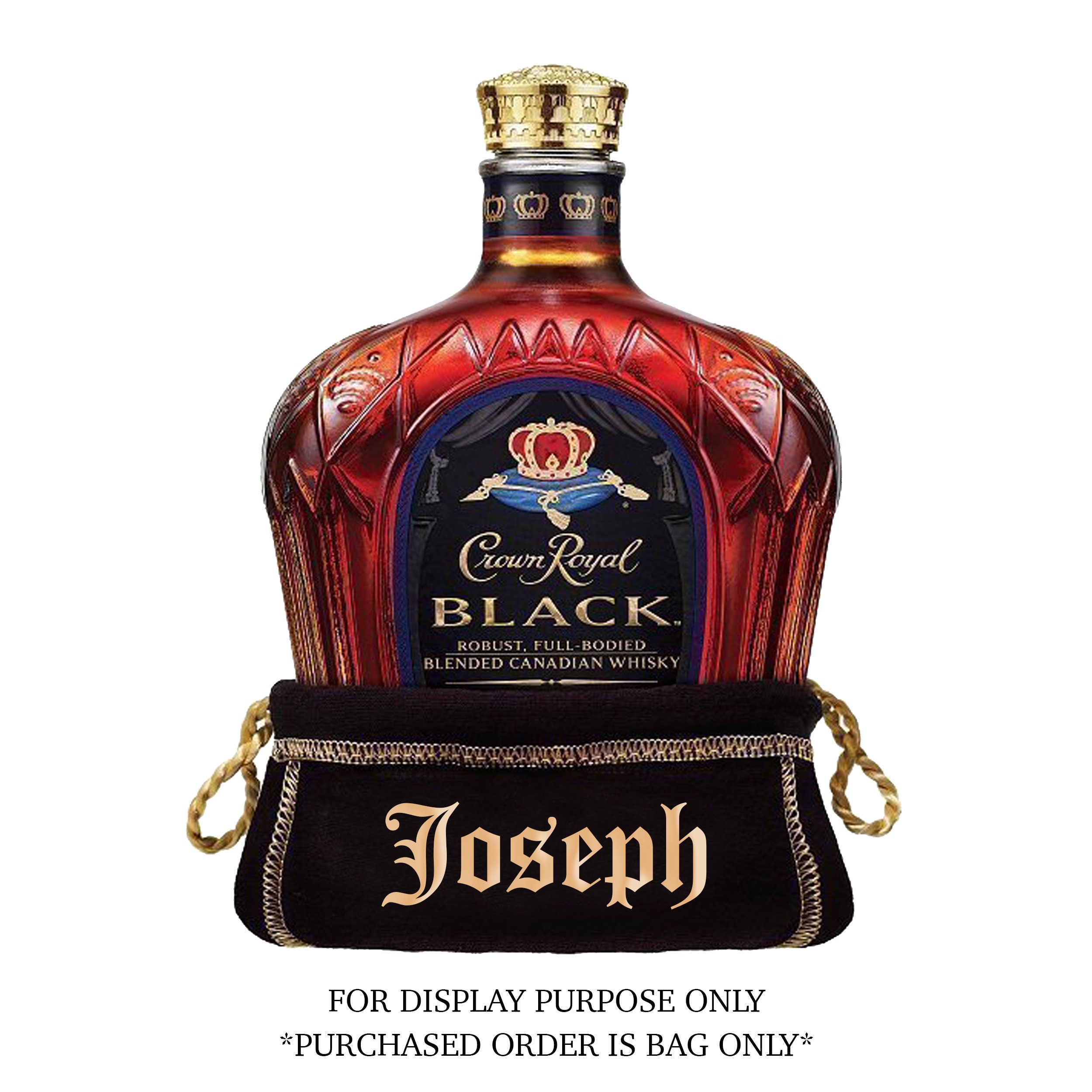 Personalized Black Crown Royal Bags bag ONLY Makes Perfect Etsy