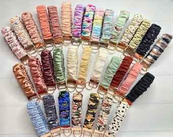 Scrunchies, Wristlet key chain, Scrunchies Key Fob, Scrunchie Key Chain, Bridesmaid Proposal Gift