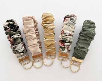 Wristlet keychain, Soft Scrunchies, Scrunchies, Wedding Accessories, Gift for her