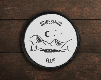 Personalised Bridesmaid Gift Printed Adventure Patch Hen Weekend Bachelorette Party Maid of Honour Proposal Gift Memories Outdoorsy Bride