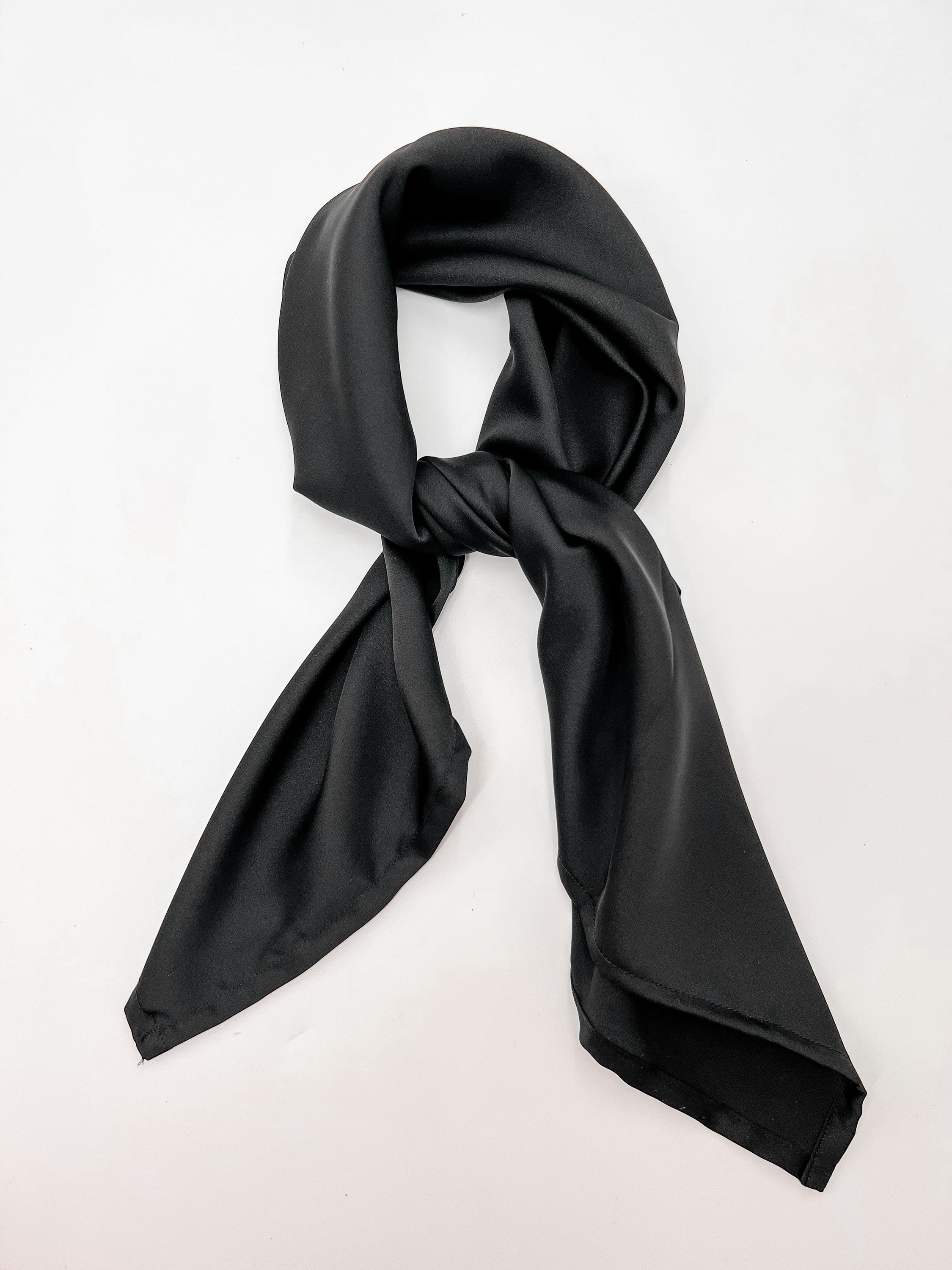 black silk bandana