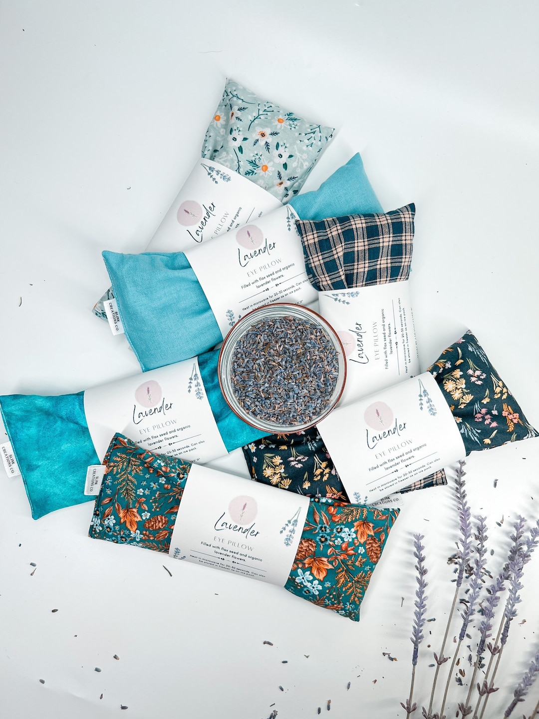 Weighted Lavender Eye Pillow Hot or Cold Weighted Eye Mask Perfect for Sleeping, Yoga