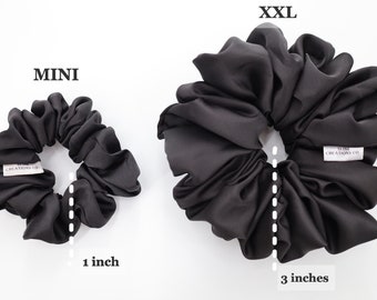 100% Mulberry silk scrunchies| 19momme| Hair tie| Wedding| XXL scrunchy| Jumbo size| Hair band| Big hair| Christmas Gift| Oversized scrunchy