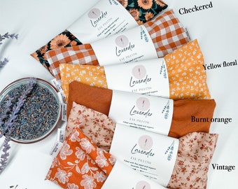 Organic Eye pillow, Aromatherapy | Lavender and flaxseed, gift ideas, gift under 10, Microwave heating pad, spa gift, yoga gift