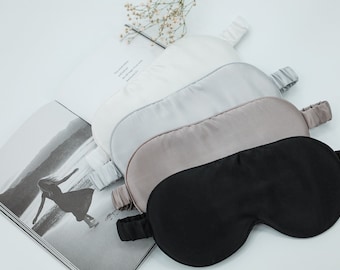 100% Pure Silk Travel Eye mask Mulberry Silk 19momme lightweight sleep mask, Blindfold masks OEKO TEX Standard, Eye cover | Gift Idea