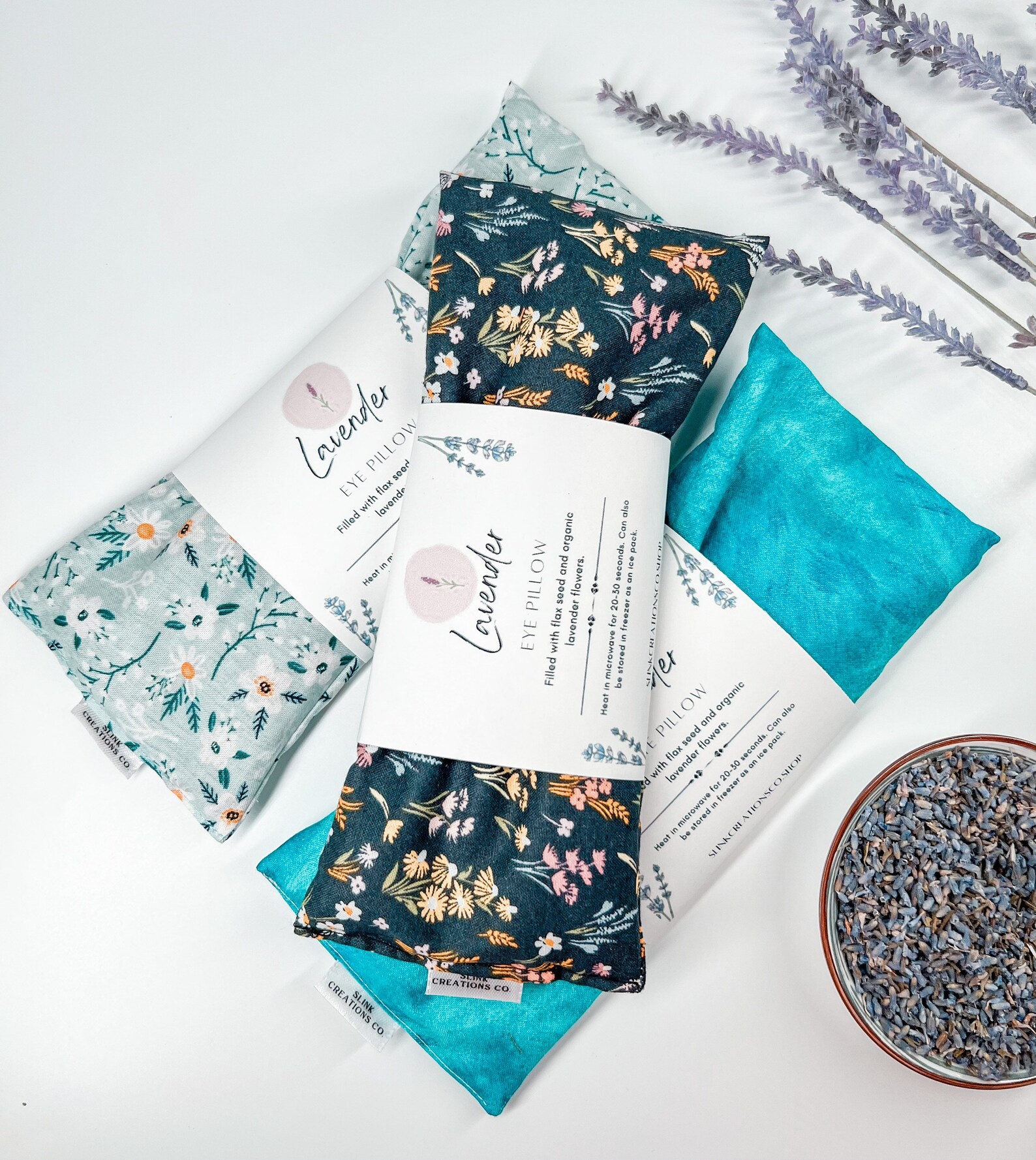 Weighted Lavender Eye Pillow Hot or Cold Weighted Eye Mask Etsy