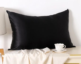 Natural Silk Pillowcase for Hair and Skin with Hidden Zipper, 22 Momme, 100% Mulberry Silk Pillowcase, Soft Smooth Pillowcase, Mother’s day