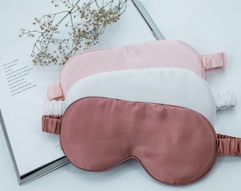 100% Silk Sleep Mask, Mulberry Silk Mask, Silk Eye Mask, Christmas Gift For Her, Stocking Stuffer, Sleeping Mask, Silk Eye Pillow