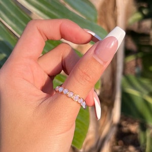 Opalite Wire Wrapped Ring, Unique Gemstone rings, Braided Wire Crystal Ring, Opalite Ring, Dainty Crystal Ring, Rings For Women, Natural Gem