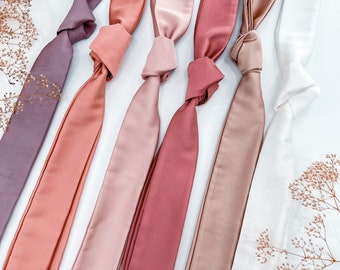 Mulberry Silk Skinny Neck Scarf, Silk Choker, Silk Bandana, Christmas Gift For Her, Stocking Stuffer, Silk Headband, Silk Hair Scarf