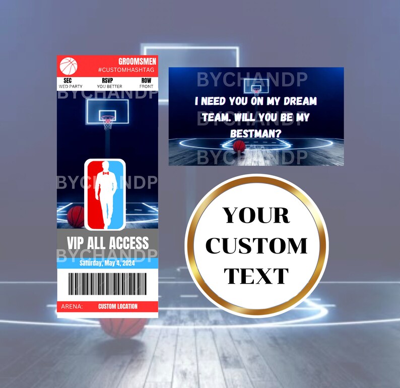 Bachelor Party Sports Theme Proposal Basketball Groomsmen Box Groomsman Gift Label for Wedding
