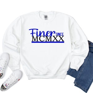 Finer Since 1920 | MCMXX| Z Phi B | Roman Numeral | Zeta Phi Bet | Sorority | Greek | Sweatshirt | Hoodie