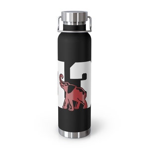 DST - Delta Sigma Theta Shadow Elephant 22oz Vacuum Insulated Bottle
