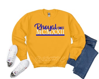 Rhoyal Since 1922 | MCMXXII | SGRho | Roman Numeral | Sigma Gamma Rho | Sorority | Greek | Sweatshirt | Hoodie