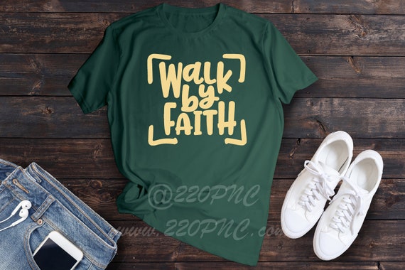 Walk By Faith Box Trust God Christian Faith T-shirt and | Etsy