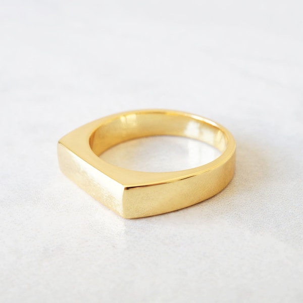 Gravur Siegelring personalisiert Partnerring Gravur gold silber Stapelring Gravurring elegant Schmuck individualisiert Unisex