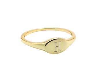 Anillo de sello grabado, anillo de pareja personalizado, anillo apilable de plata de ley 925 grabado, joyería elegante, unisex individualizado