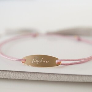 Name bracelet engraving plate name gold filled friendship bracelet nylon adjustable engraving plate bracelet engraving bracelet personalized