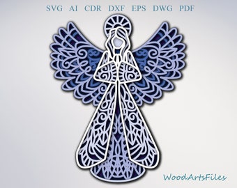 Download Mandala Angel Svg Etsy