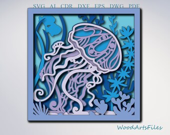 Download Jellyfish Mandala Etsy