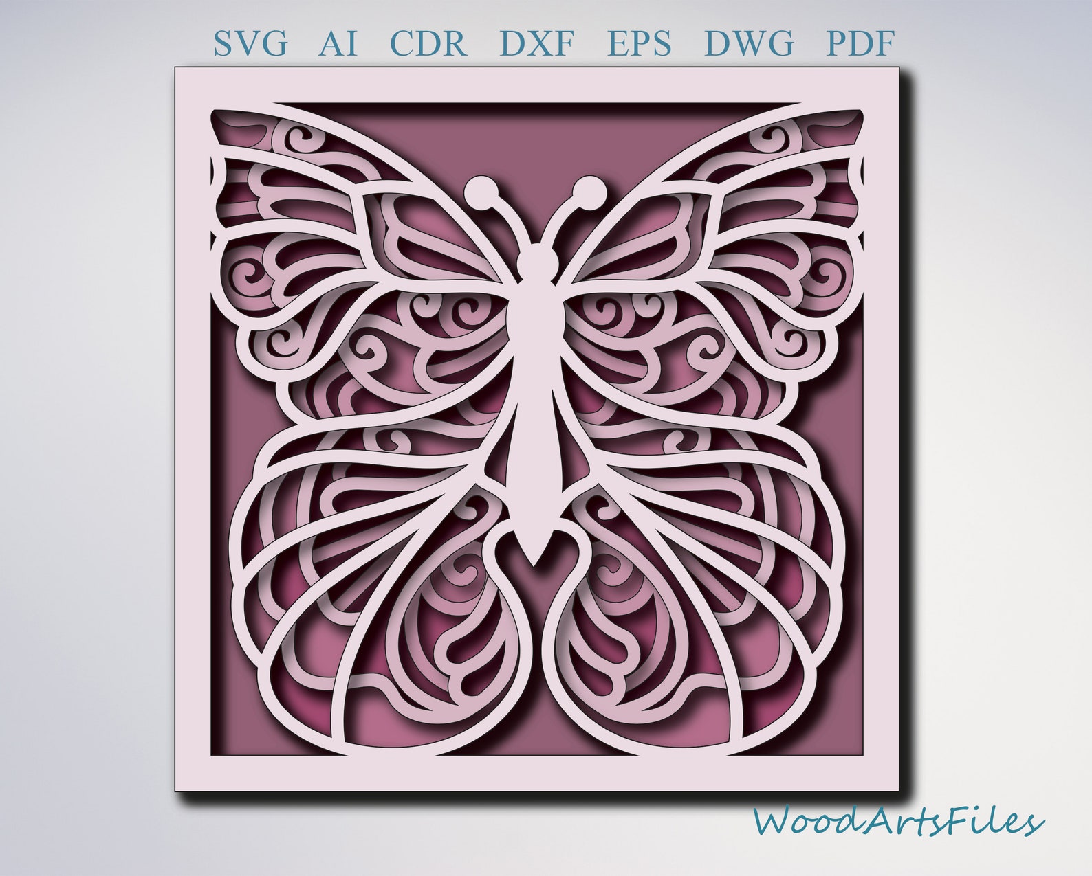 Download Butterfly Digital File laser cut file butterfly svg | Etsy