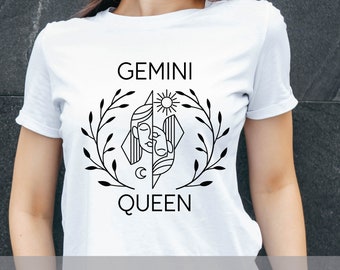 Gemini Queen svg , zodiac sign, horoscope, celestial zodiac   (svg, eps, pdf, png, dxf files available)