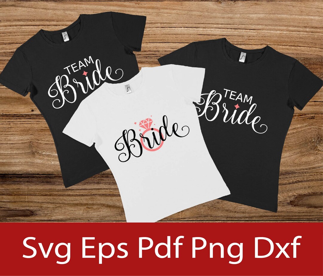 Bride Bride Team Set Graphic Design for Bachelorette Party - Etsy