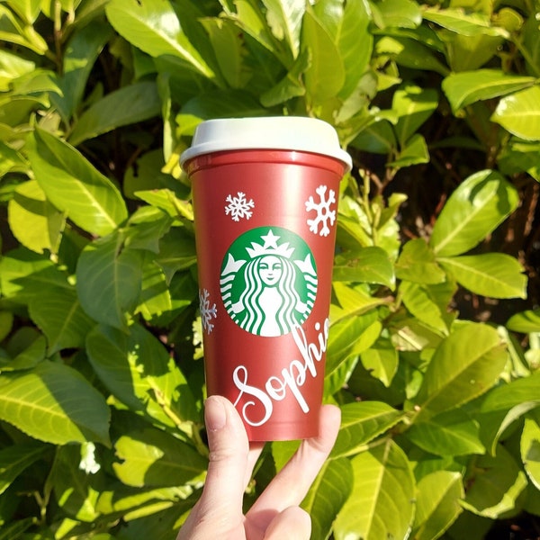 Starbucks Christmas 2023 Holiday Coffee Metallic Red shimmer Cup personalised, Xmas travel mug, stocking gift BRAND NEW Limited Edition 2023