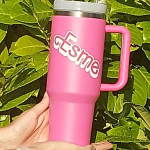 Stanley Quencher H2.0 FlowState Stainless Steel Vacuum Insulated Tumbler  With Lid And Straw For Water, Iced Tea Or Coffee, Smoothie And More -  Stylish Stanley Tumbler - Pink Barbie Citron Dye Tie