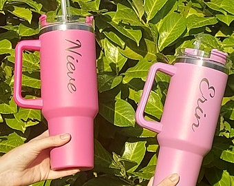 Limited Edition Stanley Pink Parade Quencher Flowstate Tumbler Custom  Personalization 