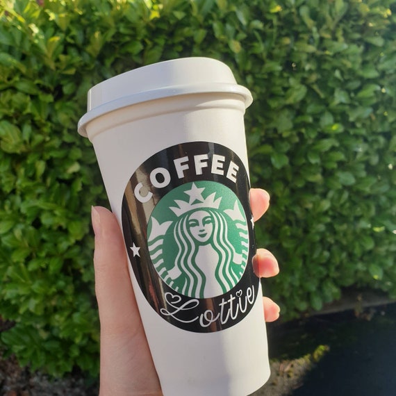 Starbucks Reusable Cup Personalised Hot Coffee Cup Starbucks Cups With Lid  Travel Mug Secret Santa Coffee Lover Christmas 