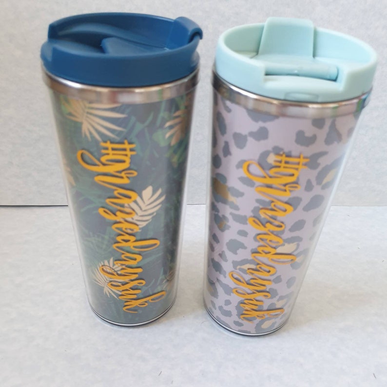 Personalised insulated travel mug coffee mug. Hot drink Etsy