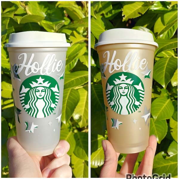 Starbucks Christmas 2023 Holiday Coffee Cup personalised Gold & Silver, Xmas travel mug, gift BRAND NEW Limited Edition 2023 Colour Changing