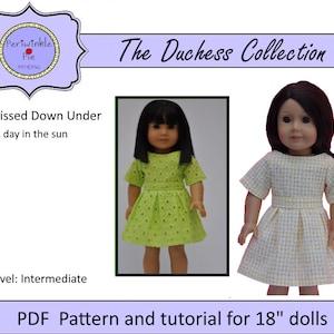 18 inch Doll Clothes Pattern. Periwinkle Pie &quot;Sun Kissed Down Under&quot; PDF Pattern fits dolls like American Girl®