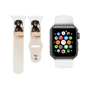 Cinturino Apple Watch, cani, bassotto, bassotto, animale domestico, 38-40-41 mm, cinturino, cinturino sportivo in silicone