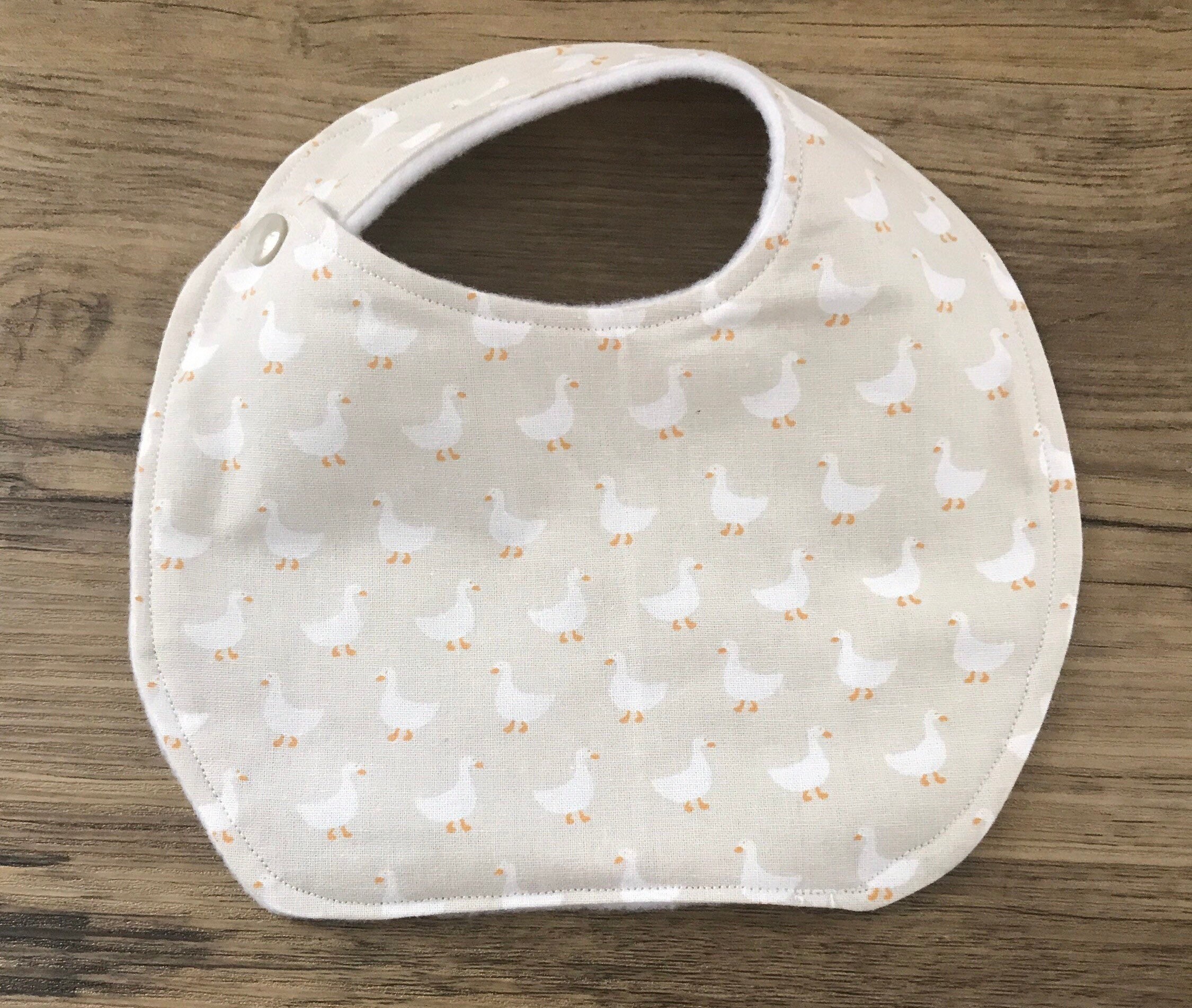 Neutral baby bib set. Etsy