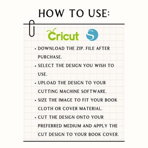 Diseños de portadas para encuadernación: 6 archivos SVG para encuadernar libros, Cricut y máquinas de corte. imagen 4