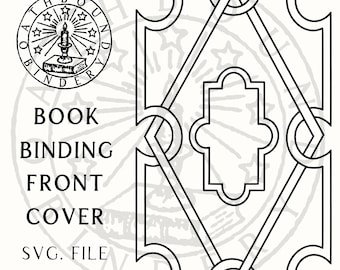 Buchbindecover SVG-Schnittdatei - Vintage Buchseiten-Cover-Designdateien - Märchen-Gothic-Design für Cricut- und Silhouette-Vinyl-Cuttings