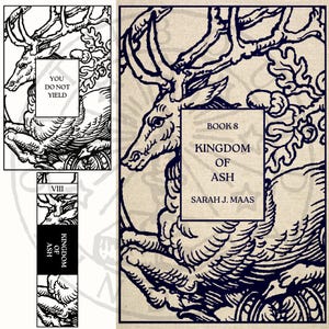 Troon van glas serie boekbinden omslag ontwerp png-bestanden – volledige set ontwerpen - Sarah J Maas boeken voor de Cricut en silhouet vinyl snijden afbeelding 10