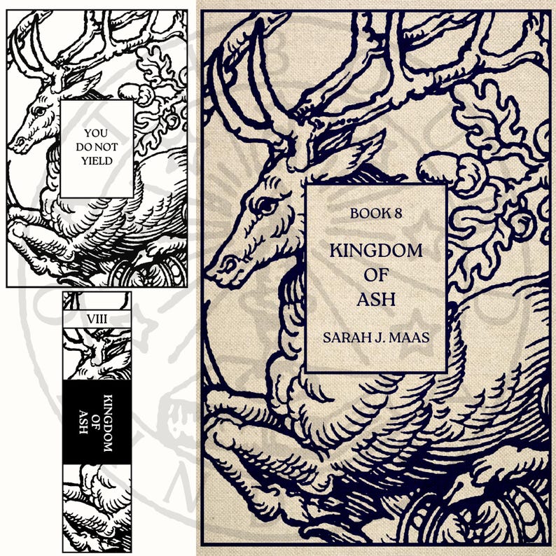 Troon van glas serie boekbinden omslag ontwerp png-bestanden – volledige set ontwerpen - Sarah J Maas boeken voor de Cricut en silhouet vinyl snijden afbeelding 10