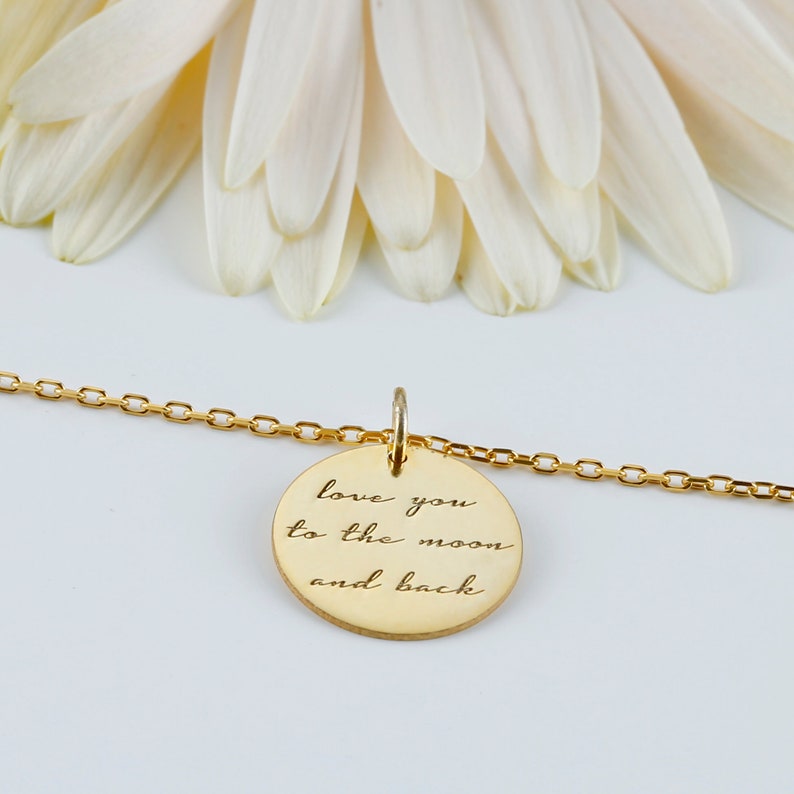 Inspirational Necklace Custom Quote Necklace Mantra Etsy