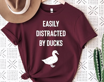 Se distrae fácilmente con los patos: camisa de pato, camiseta de pato, amante de los patos, camisa de pato divertida, camisa de pato linda, camiseta de pato, camisas de pato, camisetas de pato
