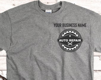 Customized Auto Repair Logo Shirt, Customized Auto Shop Logo Shirt, Custom Mechanic Shirt, Car Detail Shop Shirt, Auto Repair Logo