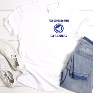 Camisa personalizada con logotipo de empresa de limpieza, camisa personalizada con logotipo de empresa de limpieza, camisa de empresa de limpieza, camisa de empresa de limpieza de casas, mucama