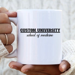 Custom College Mug - Custom University Mug - Custom College Mugs - Custom College Gift - Custom School Mug - Graduation Gift - College Gift