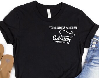 Customized Catering Company Logo Shirt, Customized Catering Logo Shirt,  Custom Catering Shirt, Catering Business Shirt, Catering Uniform - Etsy