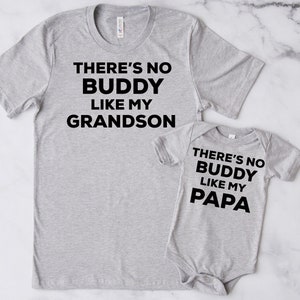 No hay amigo como mi papá nieto a juego abuelo bebé camisas bebé body creeper una pieza día del padre abuelo ropa papá